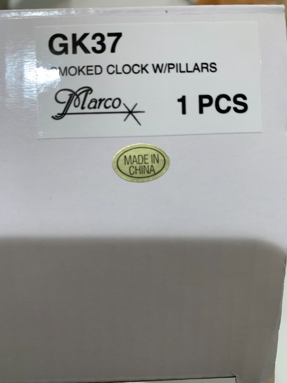 Marco GK37 Smoked Clock with Pillars- New in Box! - Picture 7 of 7